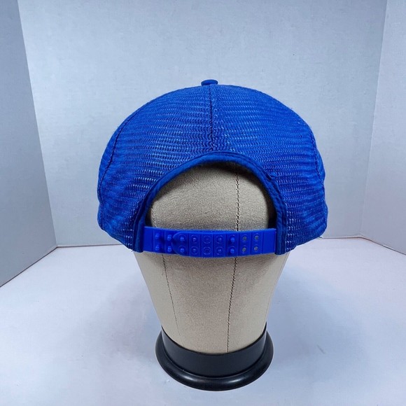 VTG ATE Olympics + Blue Cross Mesh Snapback Trucker Cap Hat Made In Taiwan - Picture 6 of 12